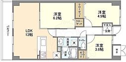 インプルーブ緑地公園 3LDKの間取図画像