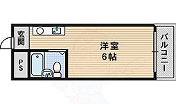ラ・フォーレ千里 ワンルームの間取図画像