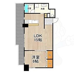 フェニックス緑地公園 1LDKの間取図画像