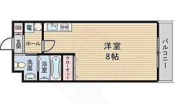 ジアメニティ千里山 ワンルームの間取図画像