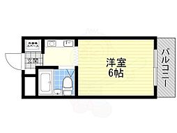 ジョイフル富田 1Kの間取図画像