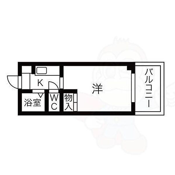 ドウエル橋の内 ｜大阪府茨木市橋の内２丁目(賃貸マンション1K・2階・22.18㎡)の写真 その2