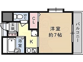 NASA望月 405 ｜ 大阪府高槻市奈佐原２丁目（賃貸マンション1K・4階・22.09㎡） その2