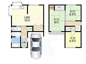 大阪府高槻市津之江北町（賃貸一戸建3LDK・2階・63.18㎡） その2