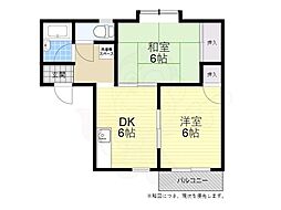 奥田ハイツA棟 2階/201