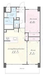 間取図画像 1SLDK