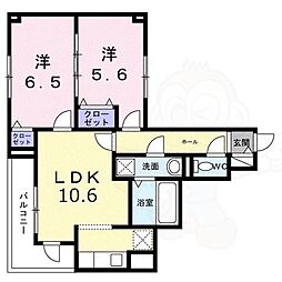 クローバー ノワール 2階