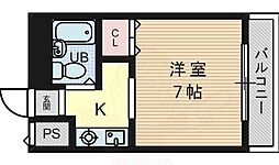 フラットピア88 1Kの間取図画像