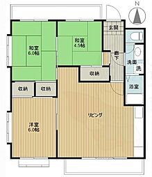 第2石田マンション 3LDKの間取図画像