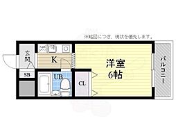 オレンジハイツ 1Kの間取図画像