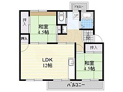 翠ヶ丘団地2号棟 2階/-