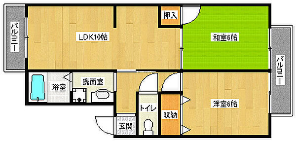 京都府京都市北区西賀茂今原町(賃貸アパート2LDK・2階・50.42㎡)の写真 その2