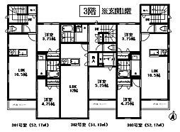 御殿山ニュービラ 1LDKの間取図画像