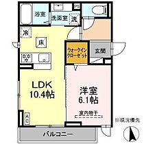 D Paina 小机町 101 ｜ 神奈川県横浜市港北区小机町（賃貸アパート1LDK・1階・40.32㎡） その2