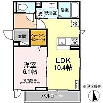 D Paina 小机町 205 ｜ 神奈川県横浜市港北区小机町（賃貸アパート1LDK・2階・40.32㎡） その2