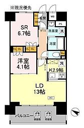 リーラ横浜川和町 1SLDKの間取図画像
