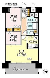 リーラ横浜川和町 2LDKの間取図画像
