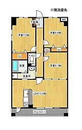 クオリオアイリスパーク 3LDKの間取図画像