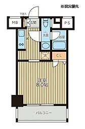 レジディア新横浜 1Kの間取図画像