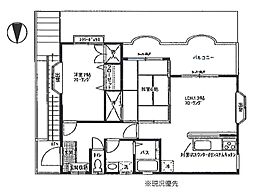 シャンダルハウス 2SDKの間取図画像
