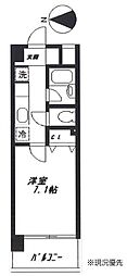 神明館ニュー酒川 1Kの間取図画像