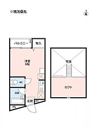 ラ・オルト ワンルームの間取図画像