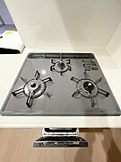 グリル付き3口ガスコンロ