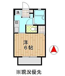 アネシス 1Kの間取図画像