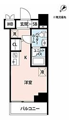 クラリッサ新綱島 ワンルームの間取図画像