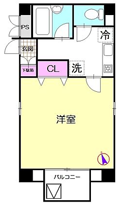 401号室間取...