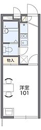 レオパレススリーフォー 1Kの間取図画像