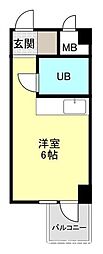 メゾン・ド・ノアピア富士見町 ワンルームの間取図画像