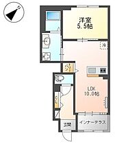 東京都武蔵村山市岸１丁目（賃貸アパート1LDK・1階・41.70㎡） その2