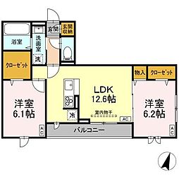 間取図画像 2LDK