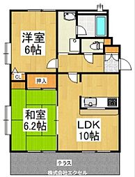 間取図画像 2LDK