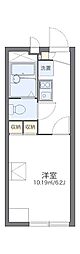 レオパレス花 1Kの間取図画像