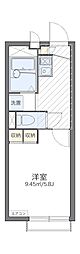 レオパレスブルースカイ小山 1Kの間取図画像