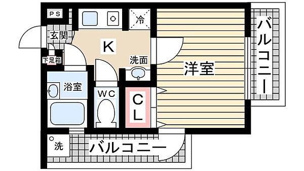 ステラハウスVI ｜兵庫県西宮市大森町(賃貸アパート1K・1階・20.67㎡)の写真 その2