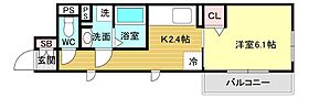 アルタイル・ヴィラII  ｜ 兵庫県西宮市薬師町（賃貸アパート1K・1階・26.53㎡） その2