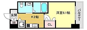 エスリード西宮北口第2  ｜ 兵庫県西宮市深津町（賃貸マンション1K・4階・22.29㎡） その2