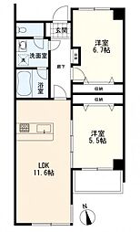 間取図画像 2LDK