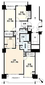 間取り:間取図 3LDK 間取り:間取図 3LDK