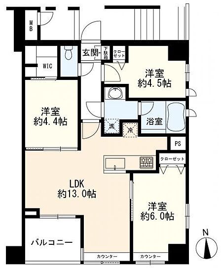 間取図 3LDK