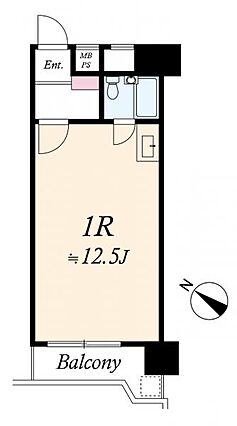 間取図　1Ｒ