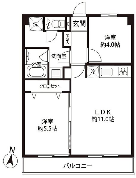 間取りを拡大表示