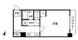 佐竹マンション 1Kの間取図画像