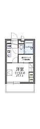 レオパレスS.K 1Kの間取図画像