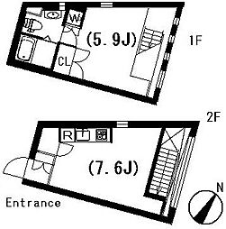 ラティエラ祐天寺 1LDKの間取図画像