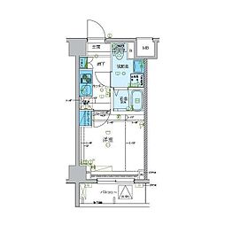 LEXE梶ヶ谷 1Kの間取図画像