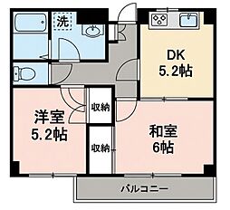 ブリッジ高津 2Kの間取図画像